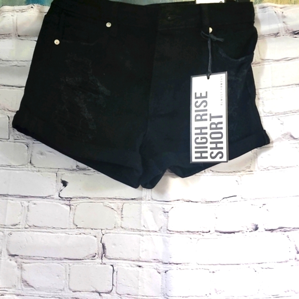 Brand New black high rise shorts!